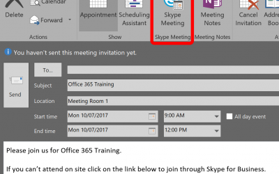 Easily set up online meetings in Outlook