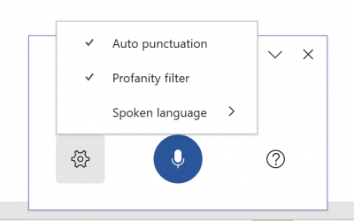 Improved Dictation Tool in Word and Outlook